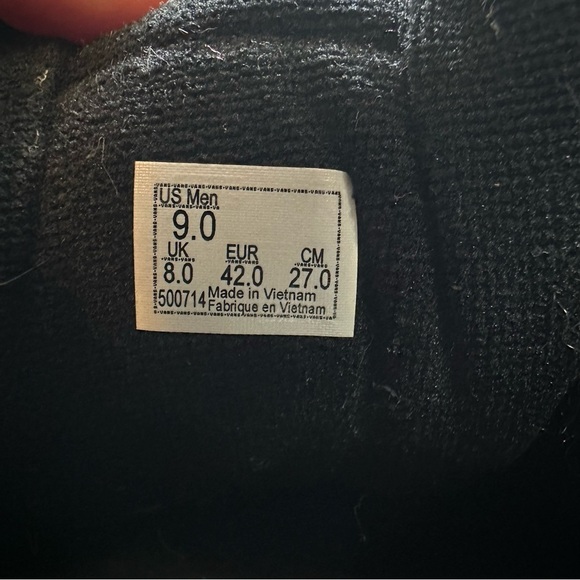 Vans Off The Wall Checkered Shoes Men’s Size 9 EU 42 Sneakers Red Black FLAW - Picture 10 of 11